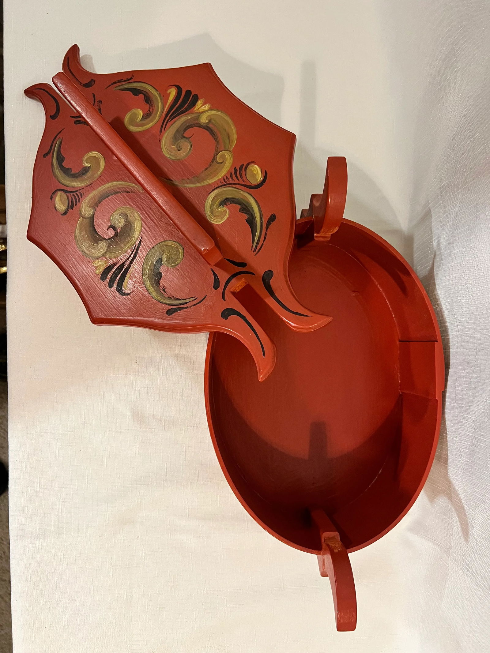 Vintage Norwegian Rune Box Artist Signed Folk Art - 6