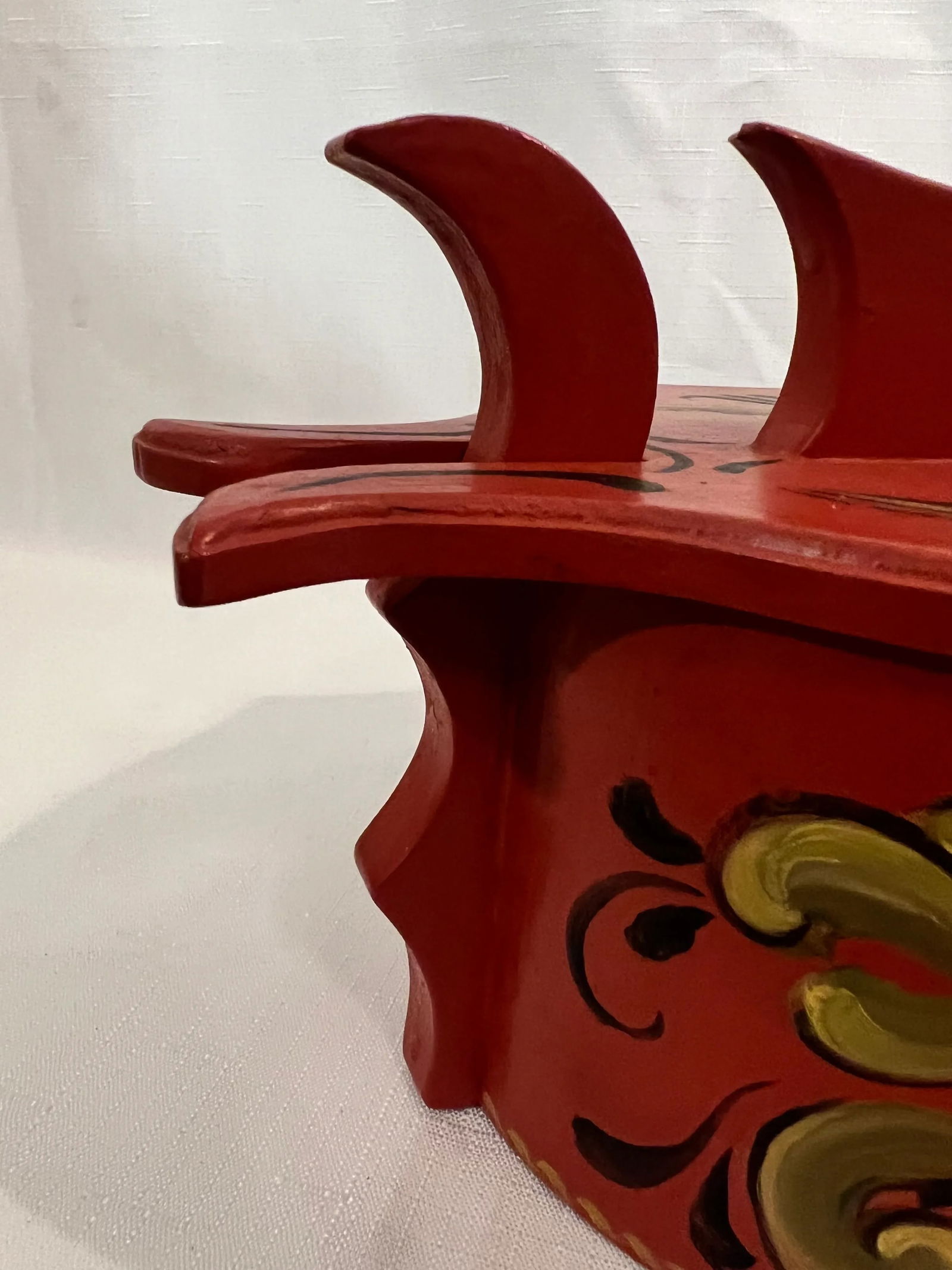 Vintage Norwegian Rune Box Artist Signed Folk Art - 8