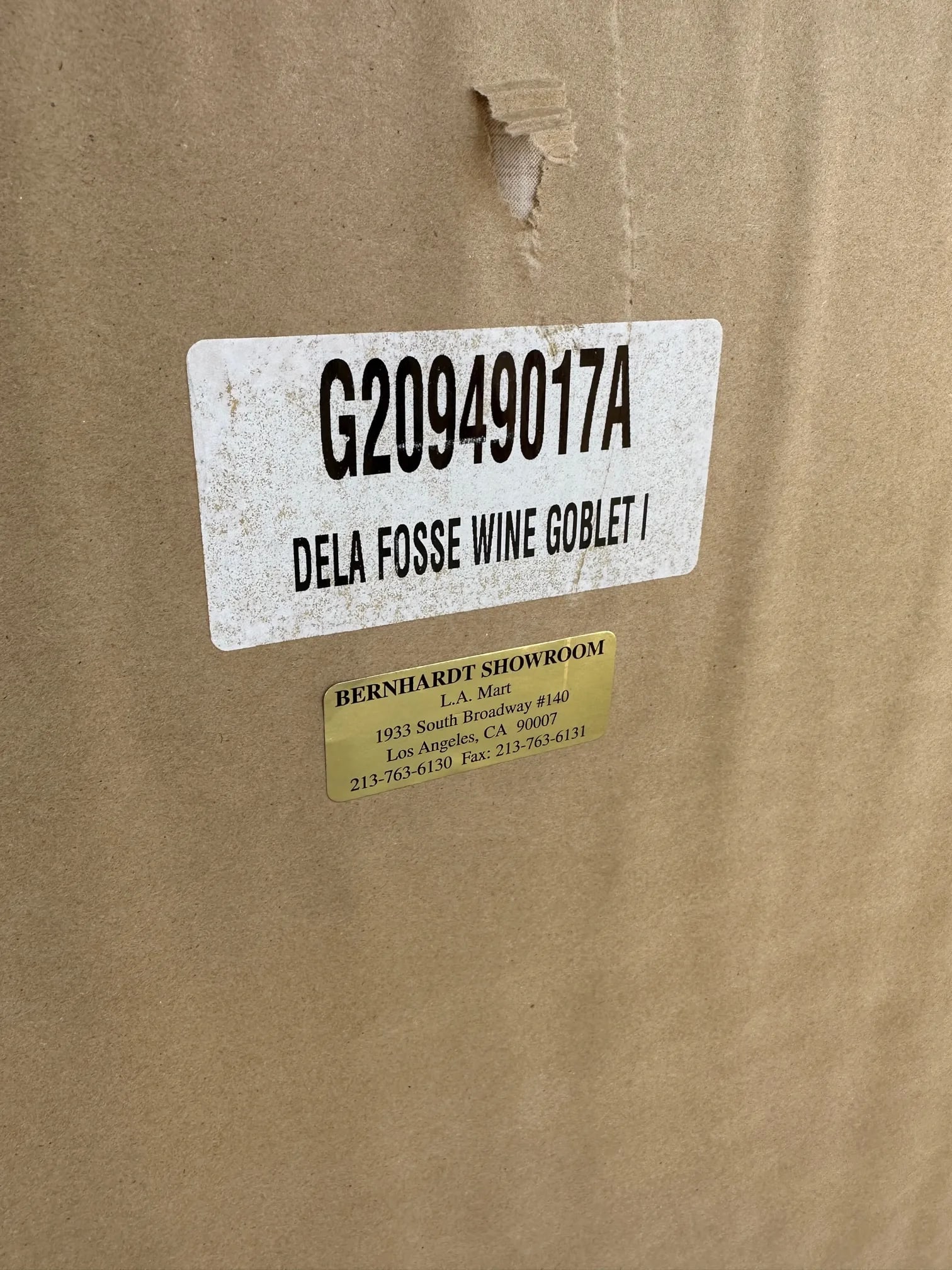 Pair of Bernhardt De La Fosse Wine Goblet Prints 1 & 2 - 6