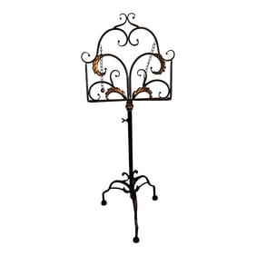 Decorative Music or Book Stand With Acanthus Leaves