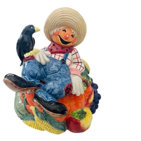 Fitz & Floyd "Scarecrow" Figural Cookie Jar