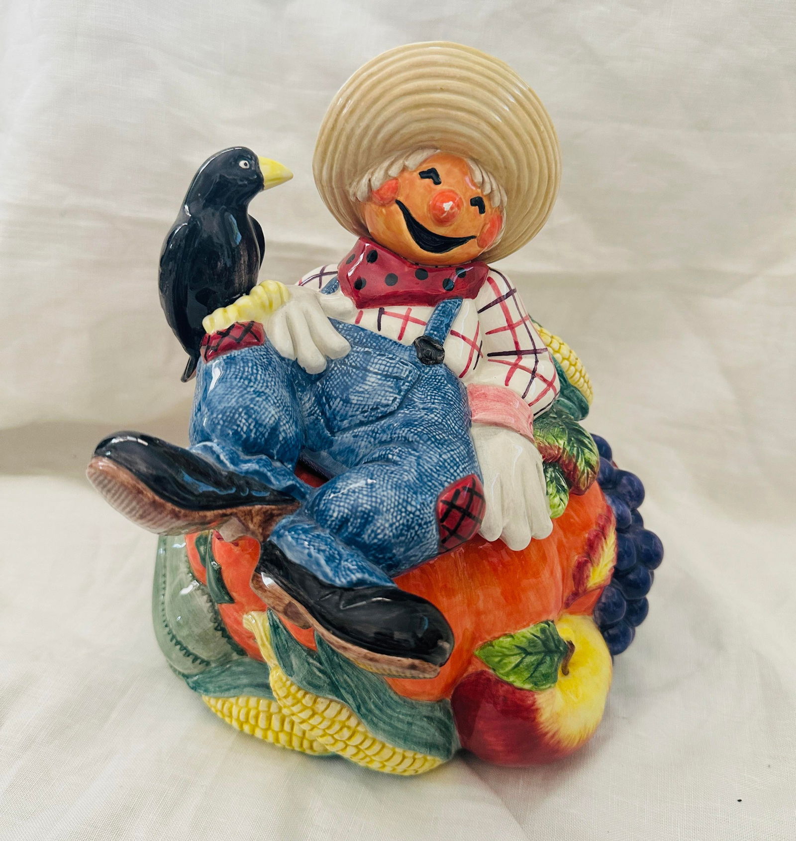 Fitz & Floyd "Scarecrow" Figural Cookie Jar - 4