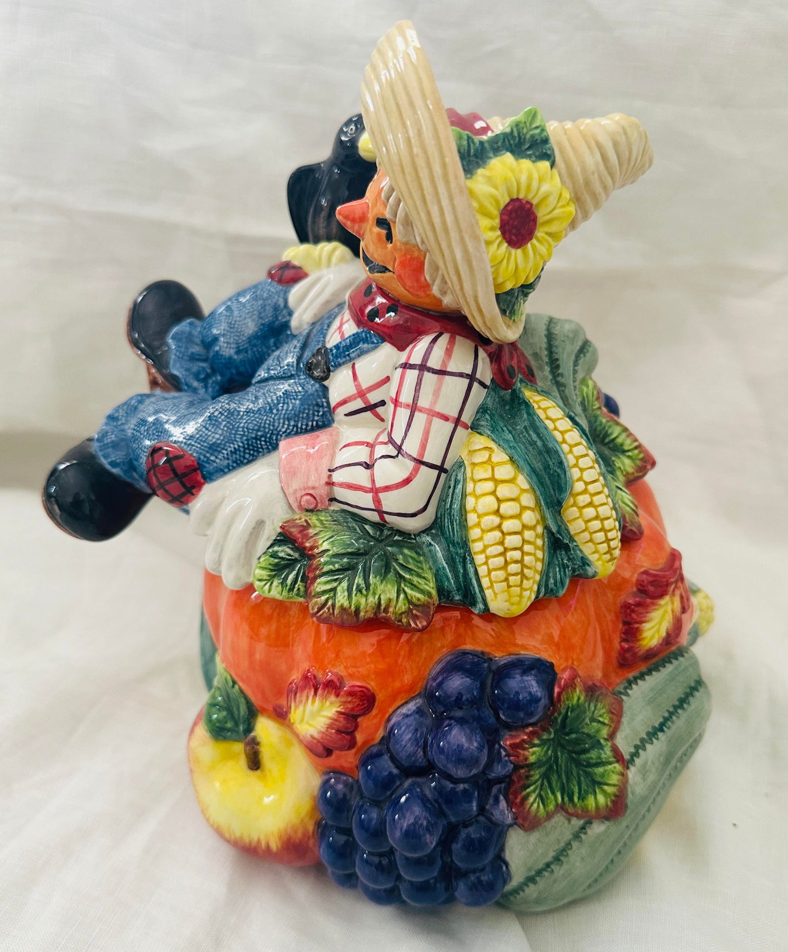 Fitz & Floyd "Scarecrow" Figural Cookie Jar - 6