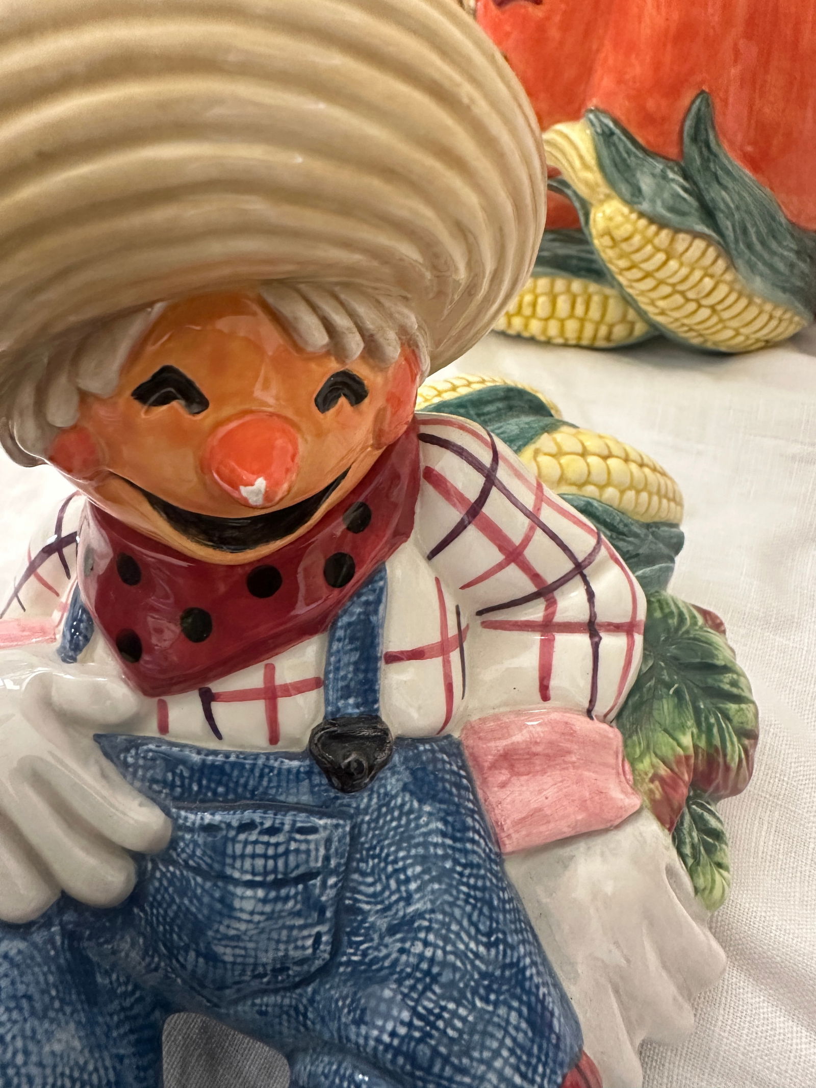 Fitz & Floyd "Scarecrow" Figural Cookie Jar - 7