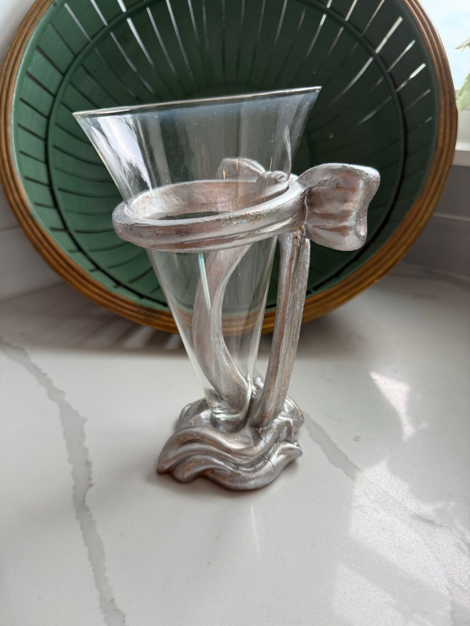 Coveted Silver Bow Vase - 5