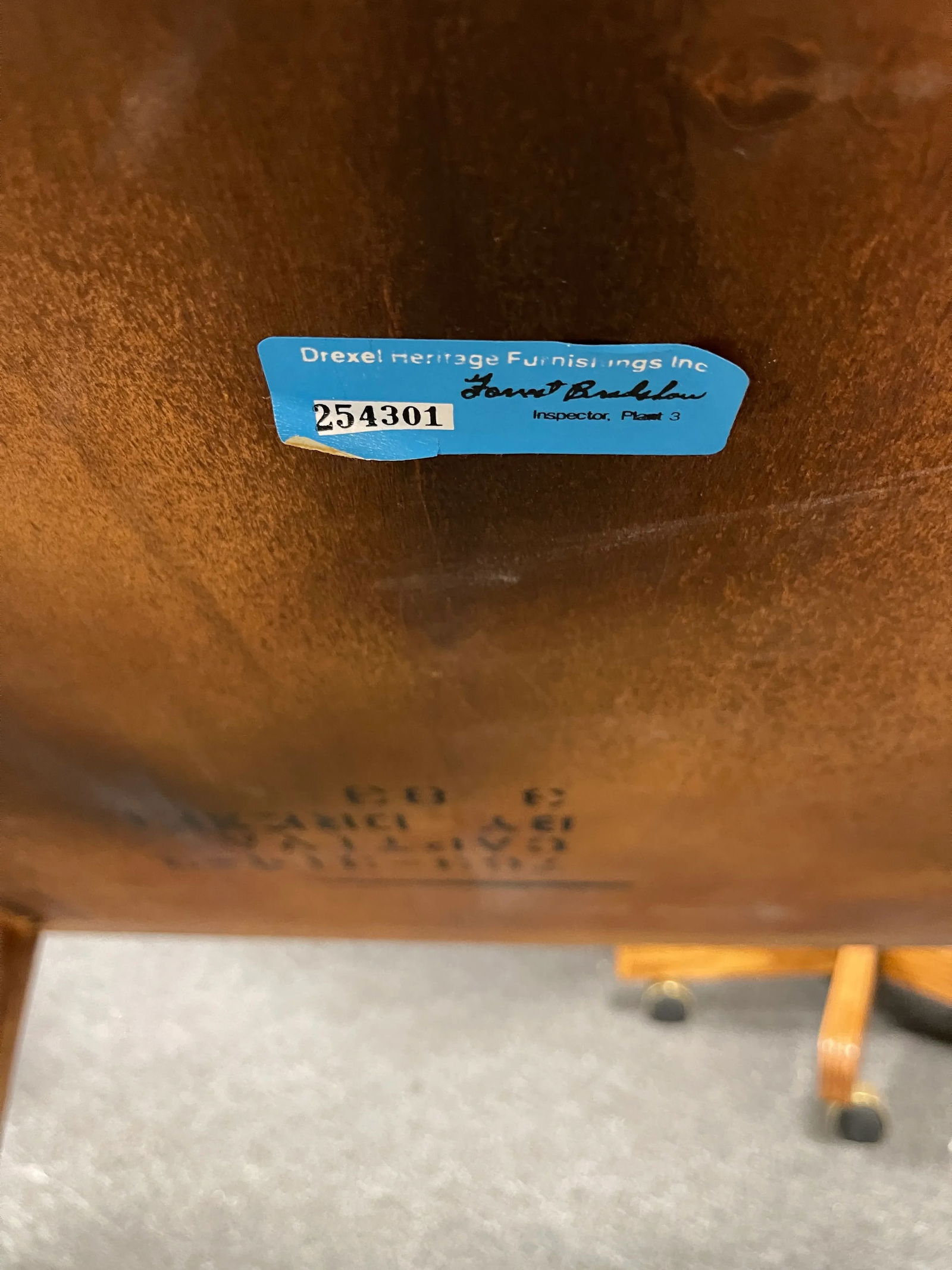 Vintage Drexel Captiva Faux Bamboo Woven Rattan Glass Top Side Table - 8