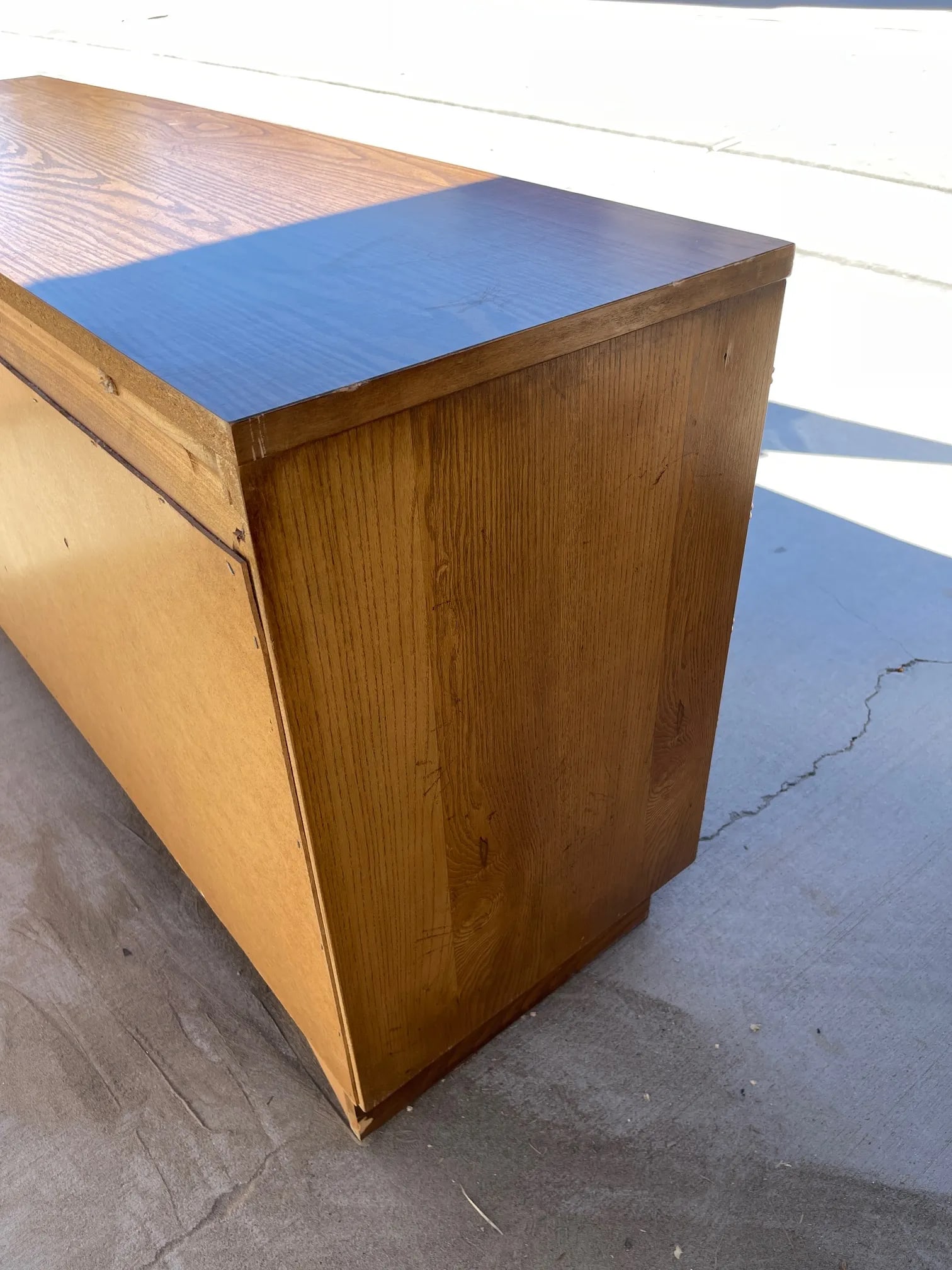 Vintage Mid-Century Thomasville 9 Drawer Faux Bamboo Dresser - 8