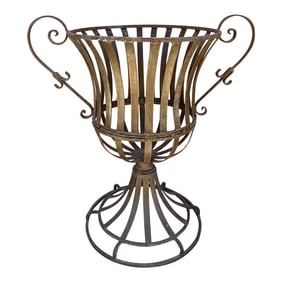 Vintage Wrought Iron Indoor/Outdoor Garden Urn