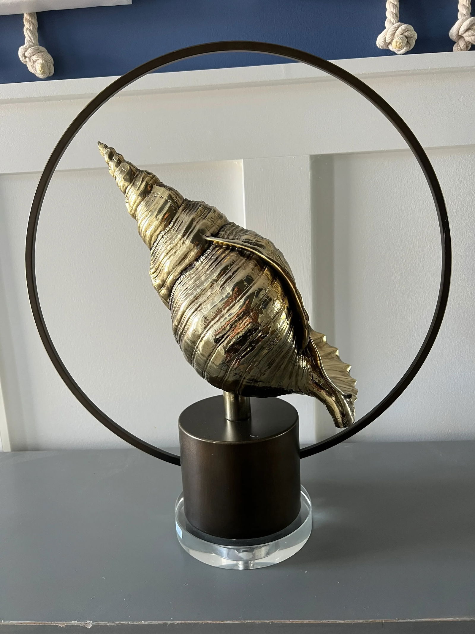 Modern Coastal Chic Seashell Statue - 12