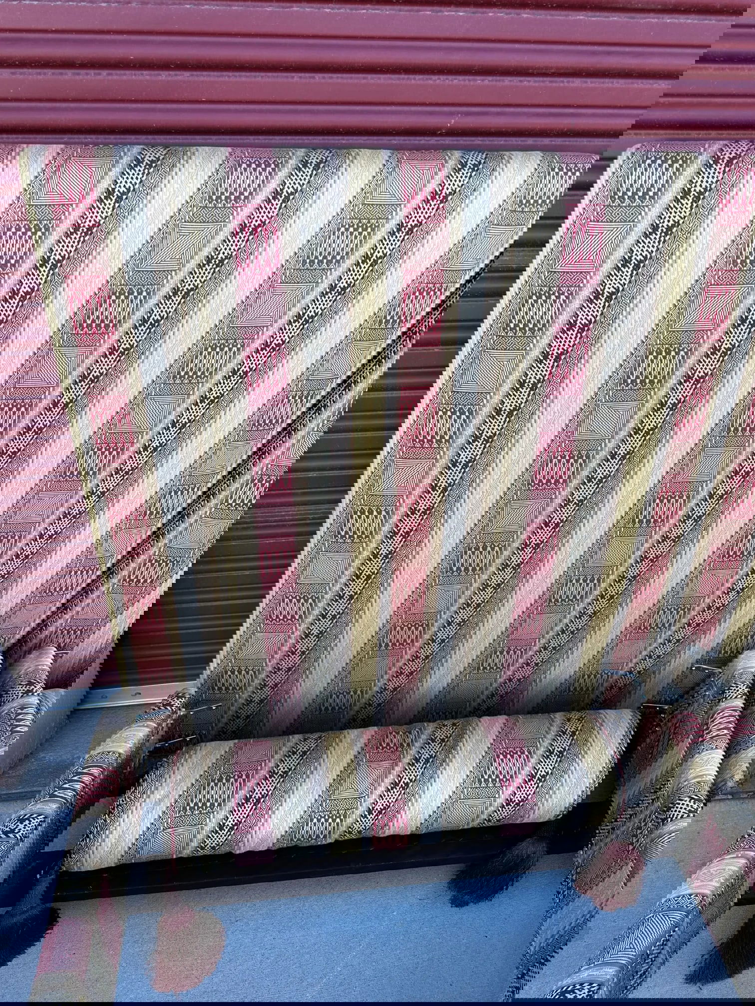 Moroccan Style Twin Upholstered Bed Frame W/Matching Pillows - 3