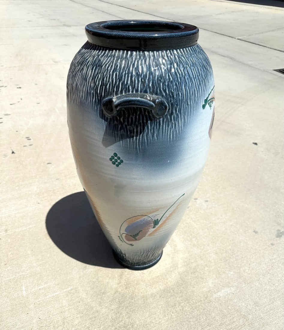 Mark Untener Large Glazed Ceramic Floor Vase - 3