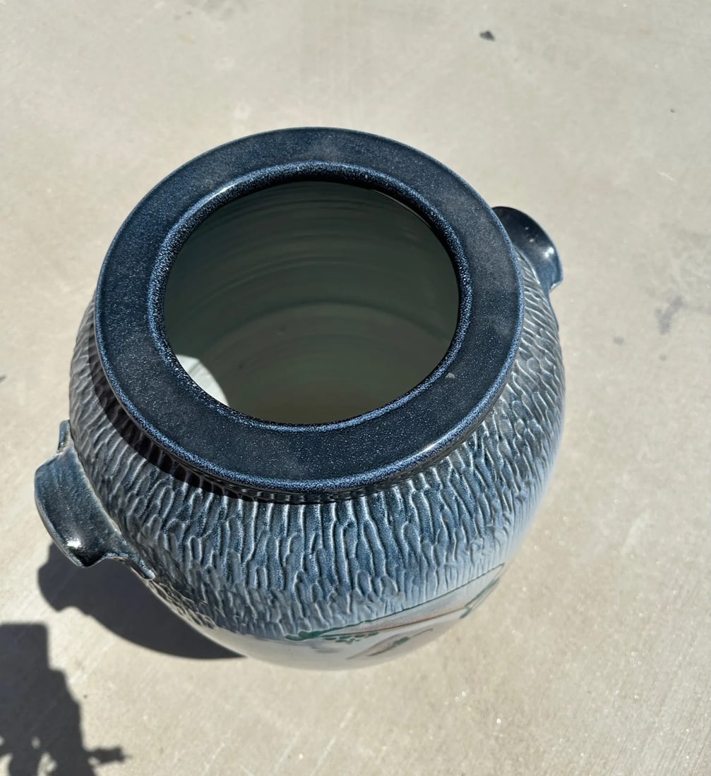 Mark Untener Large Glazed Ceramic Floor Vase - 4