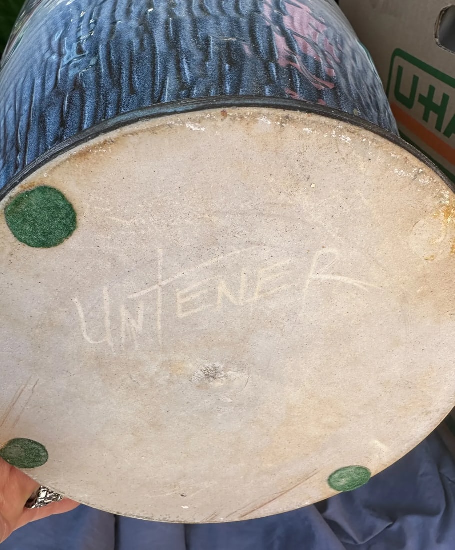 Mark Untener Large Glazed Ceramic Floor Vase - 8