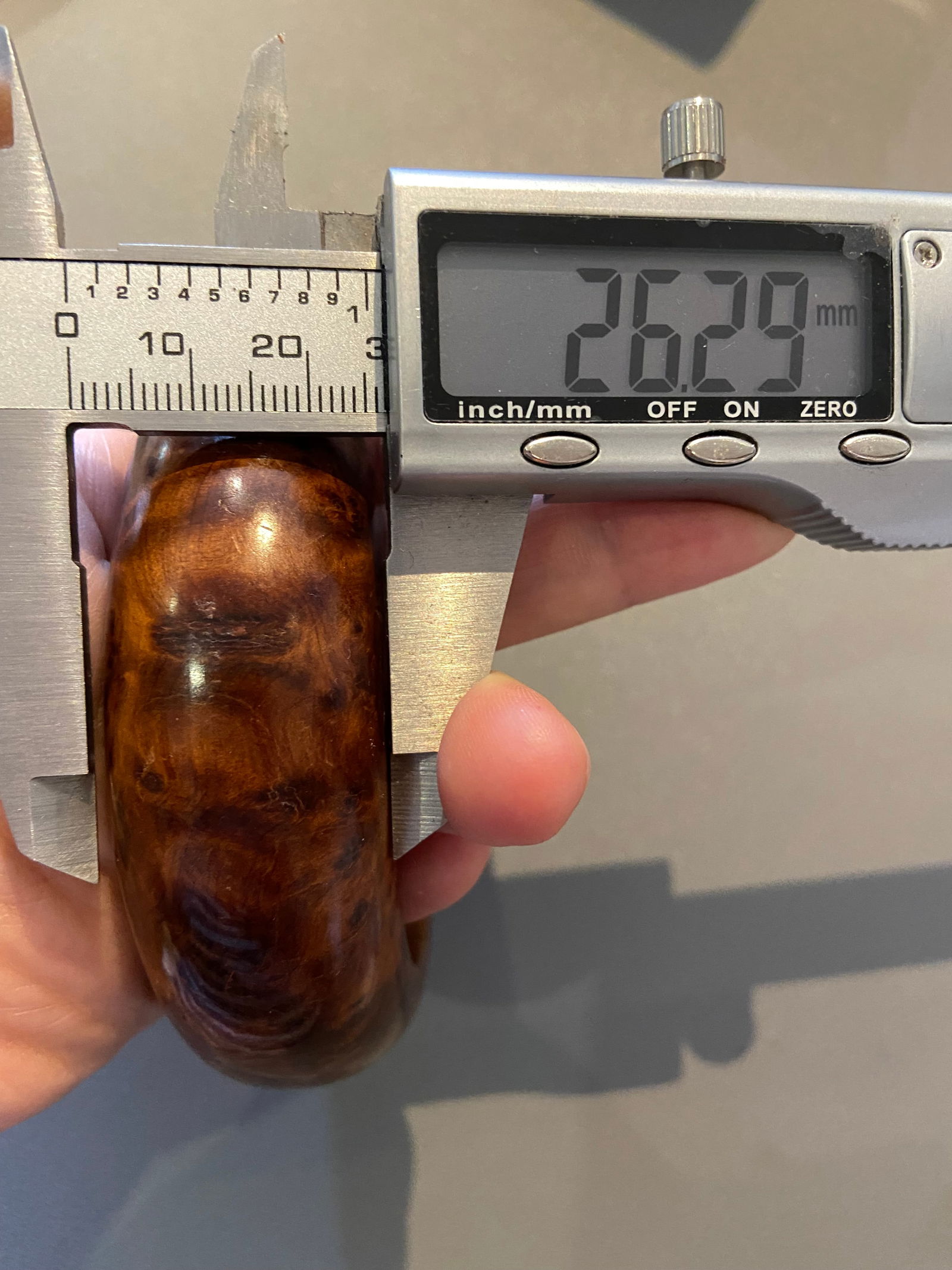 Moroccan high quality Solid Thuya Burl Wood Full Grimace Pattern Bangle - 16