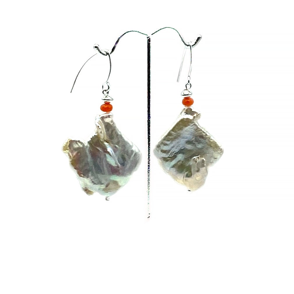 Keshi Freshwater Pearl Earrings - 2
