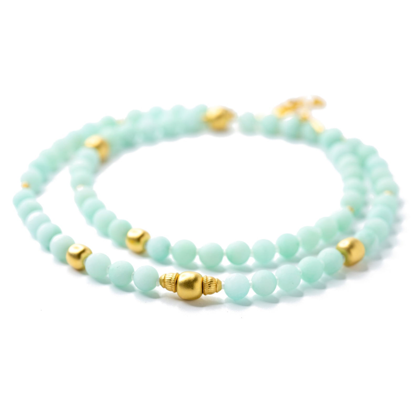 Mint Green Chalcedony Necklace - 6