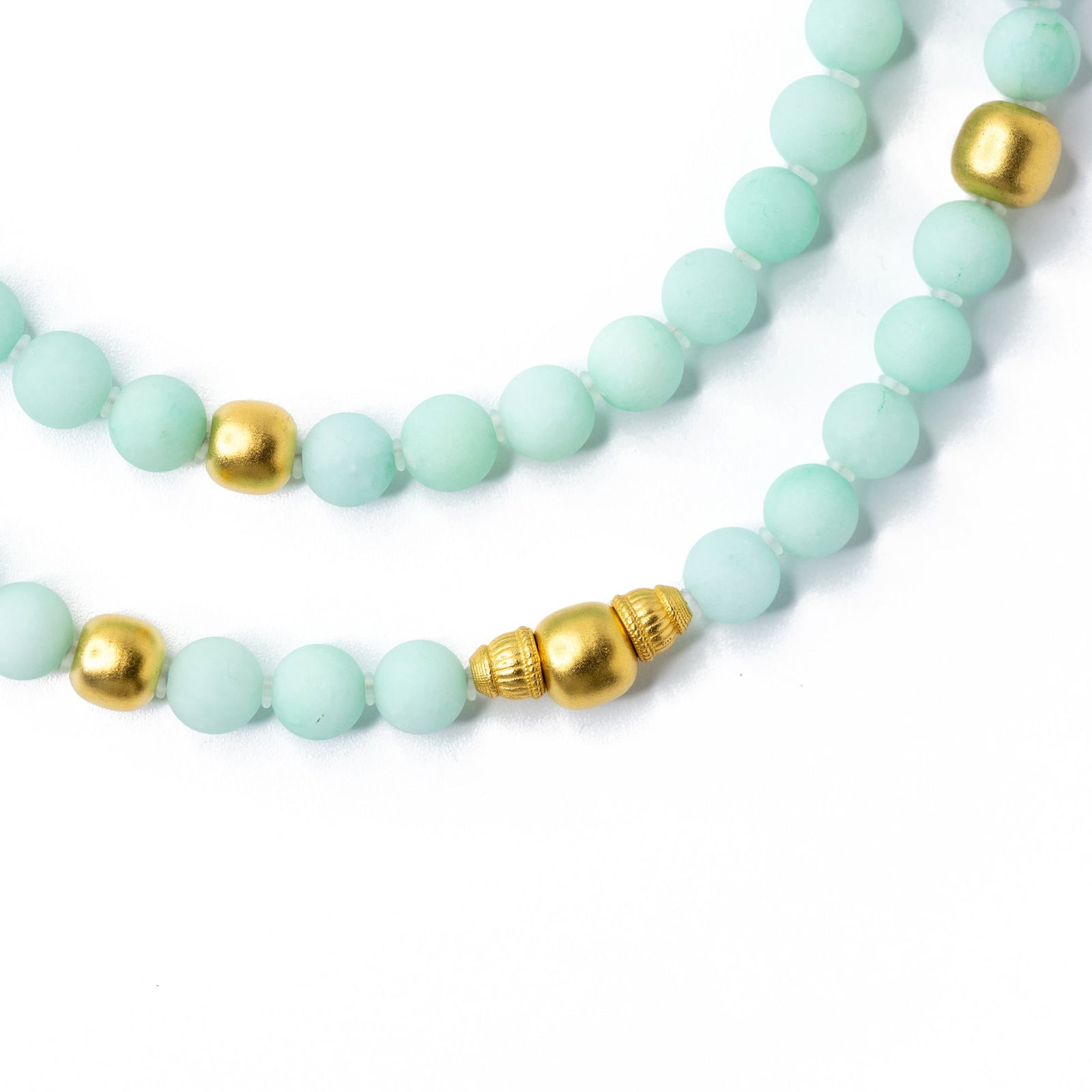 Mint Green Chalcedony Necklace - 7