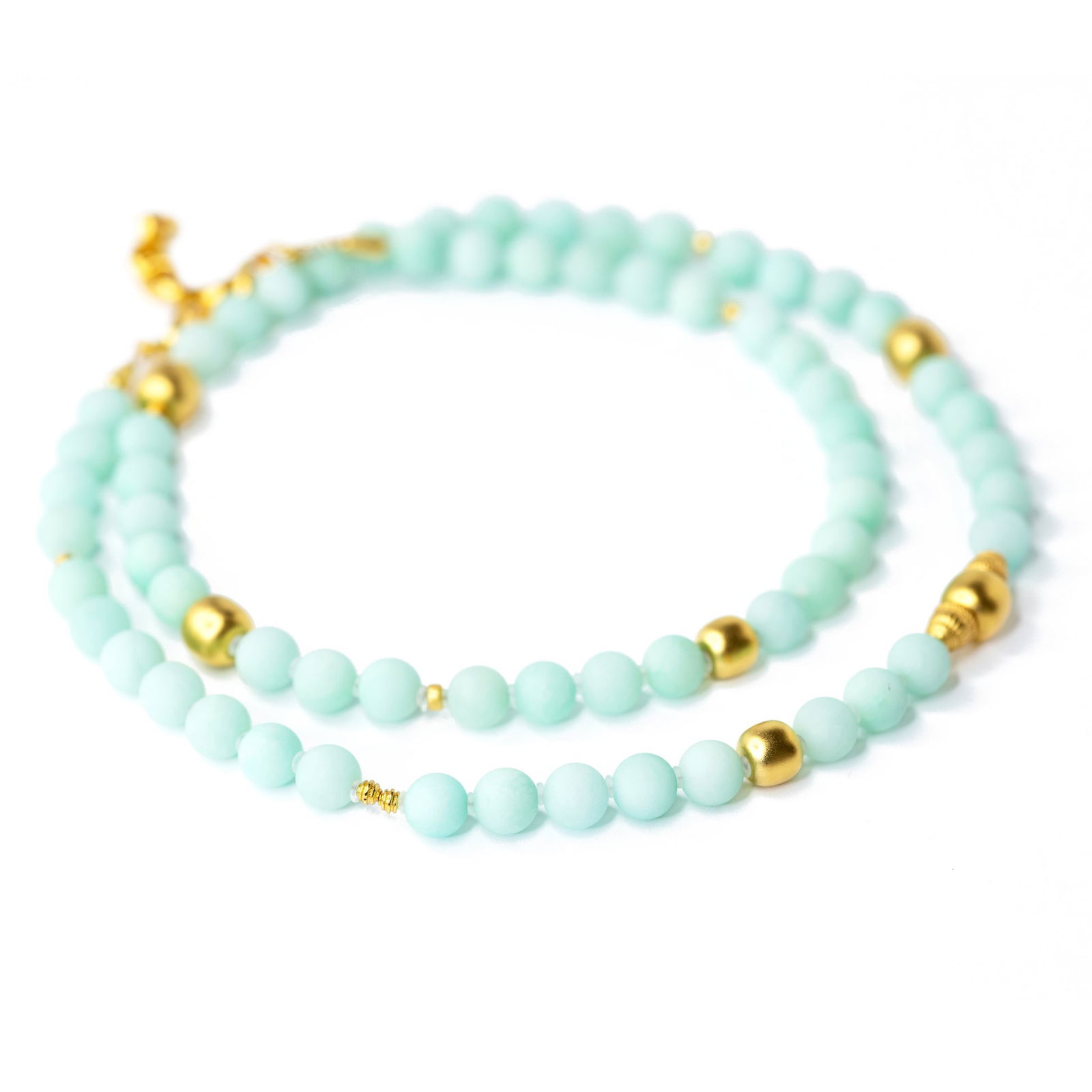 Mint Green Chalcedony Necklace - 8