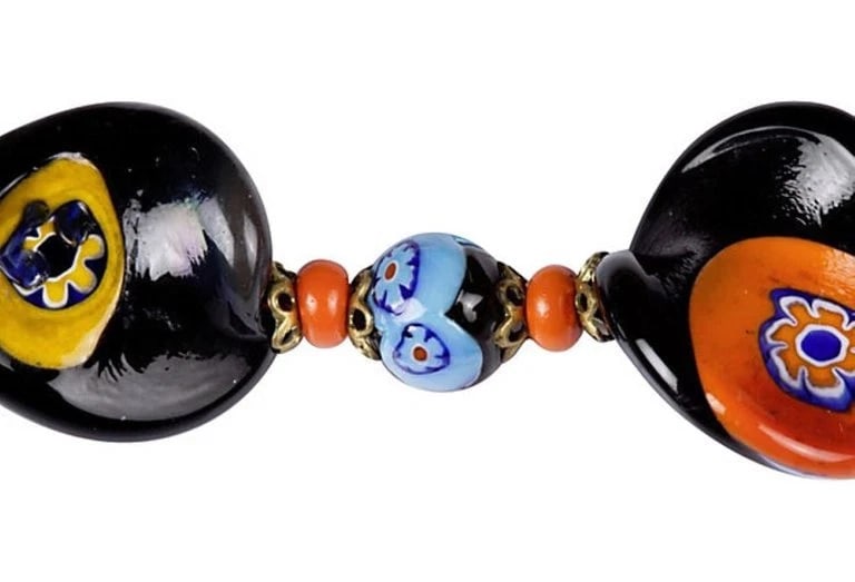 Butterscotch Bakelite Rhinestone Clamper Bracelet - 3