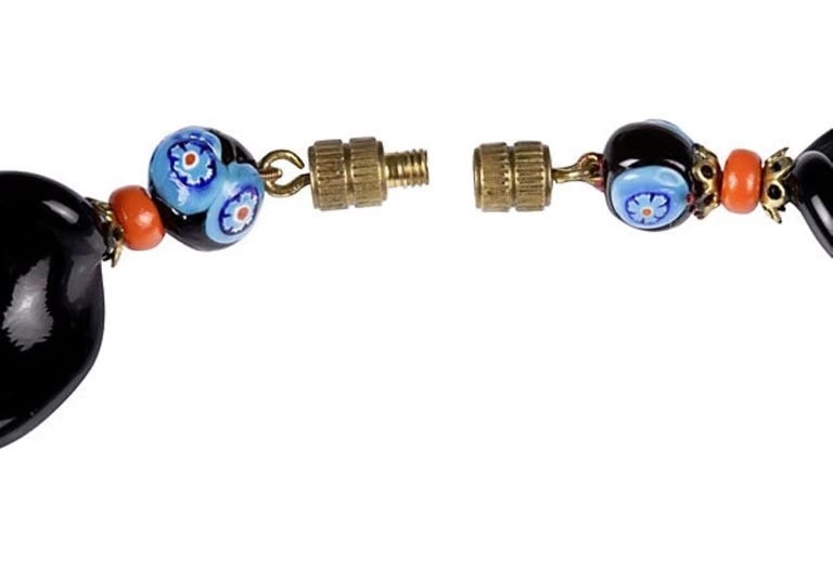 Butterscotch Bakelite Rhinestone Clamper Bracelet - 5