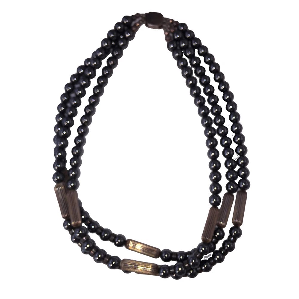 3 Tier Grape Cluster Cocktail Ring Sterling Silver with Carnelian Beads - 2