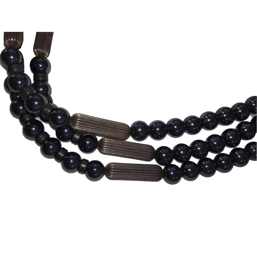 3 Tier Grape Cluster Cocktail Ring Sterling Silver with Carnelian Beads - 3