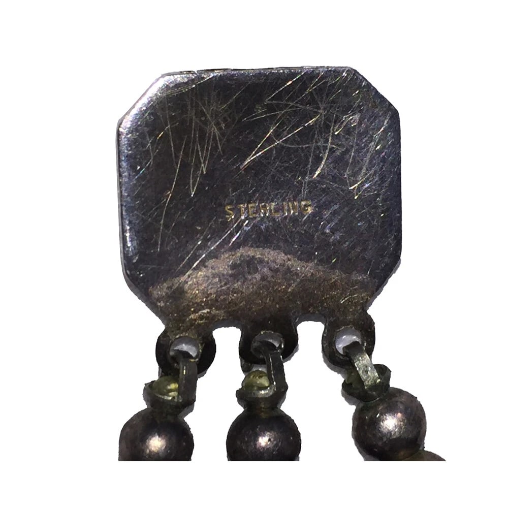 3 Tier Grape Cluster Cocktail Ring Sterling Silver with Carnelian Beads - 4