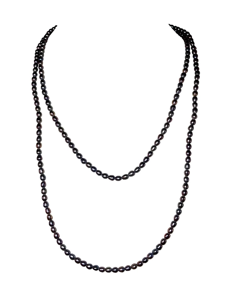 Hawaiian Hand Made Wood and Bone Hook Necklace - 2