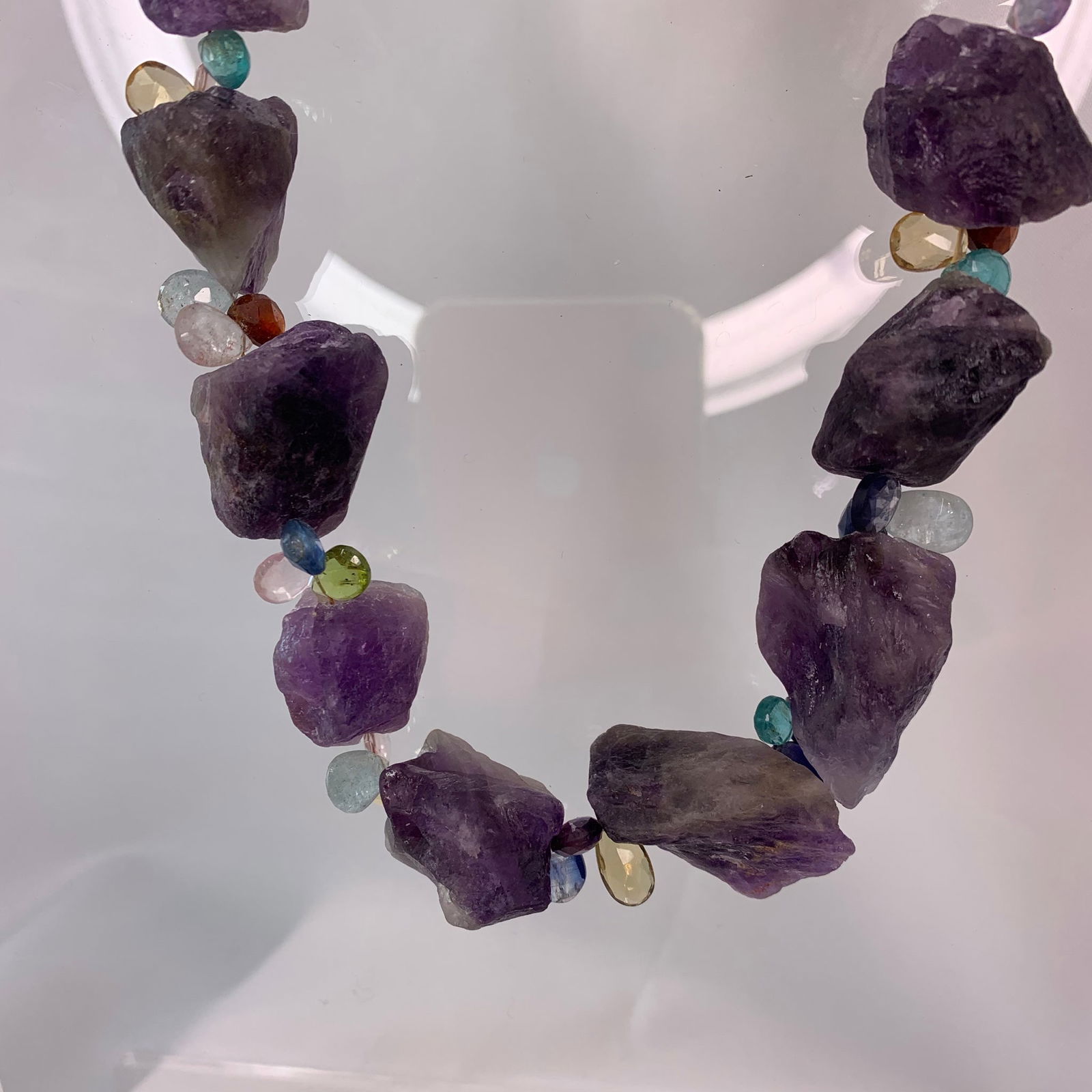 Raw Amethyst Necklace - 3