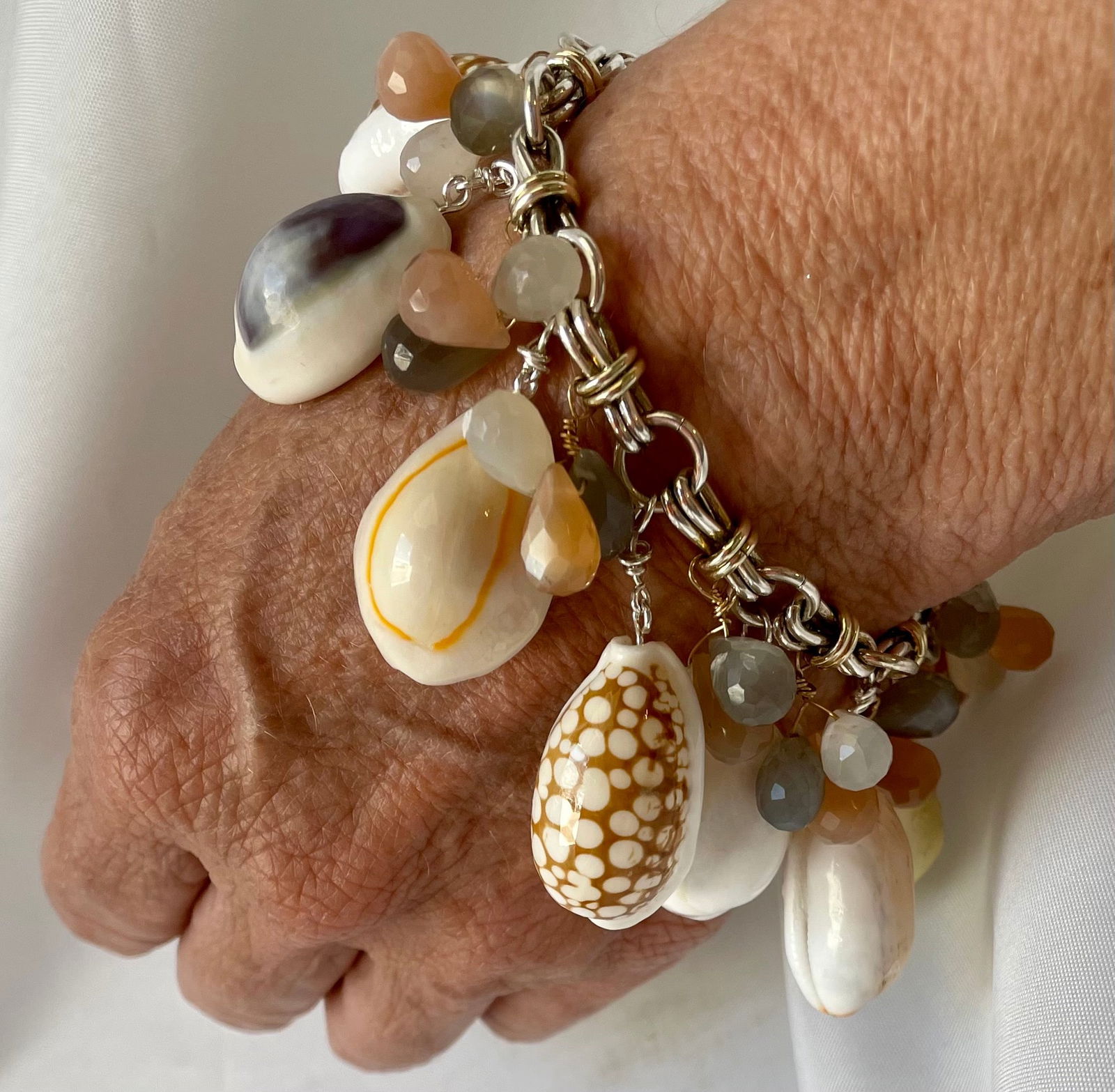 Cyprea, Moonstone Charm Bracelet - 2