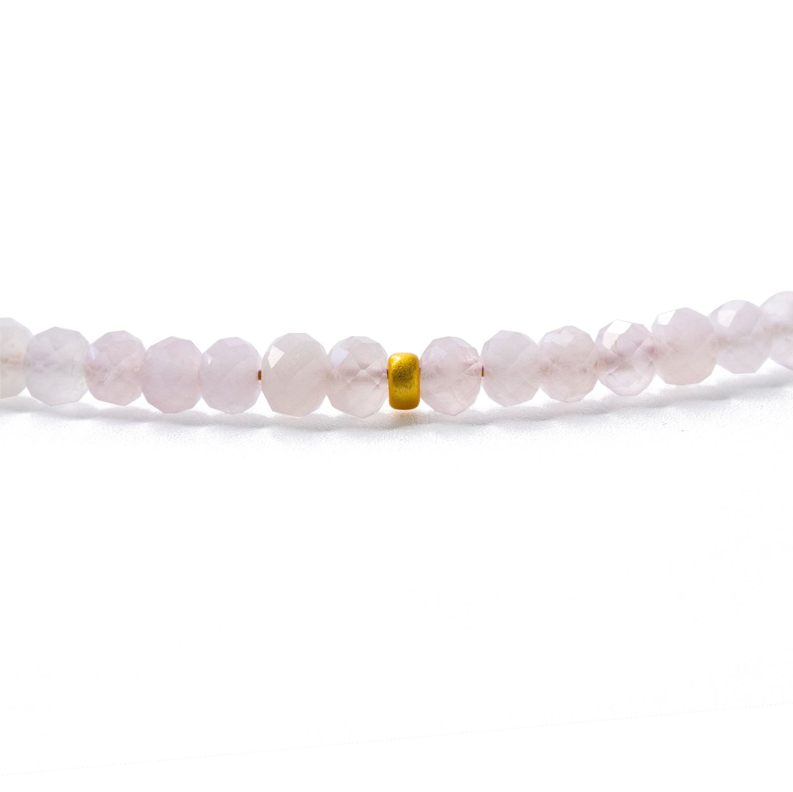 Rose Quartz Bead Necklace - 4