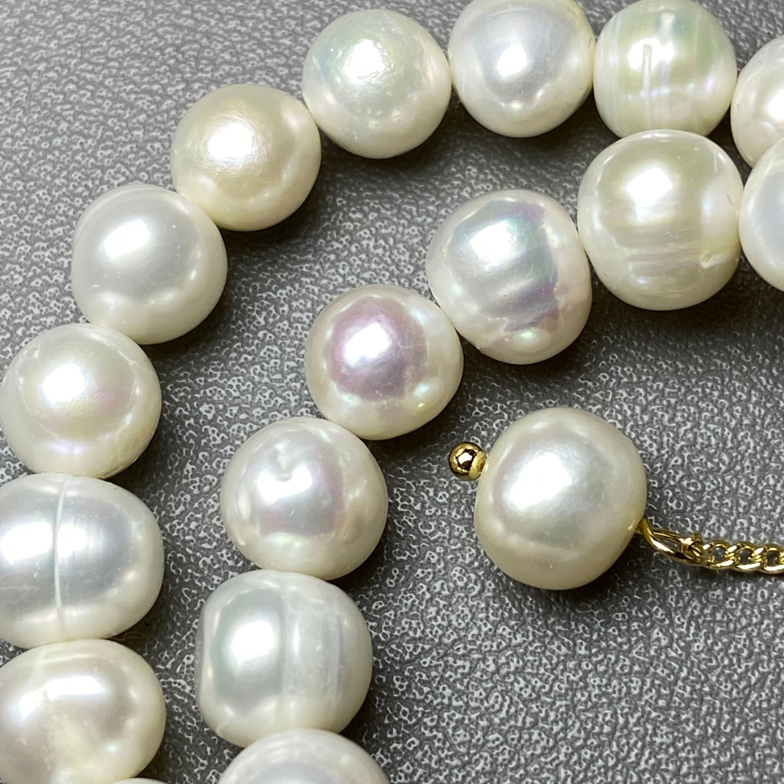 9mm Fresh Water Pearl Necklace with Everlasting Natural Rose Charm - 5