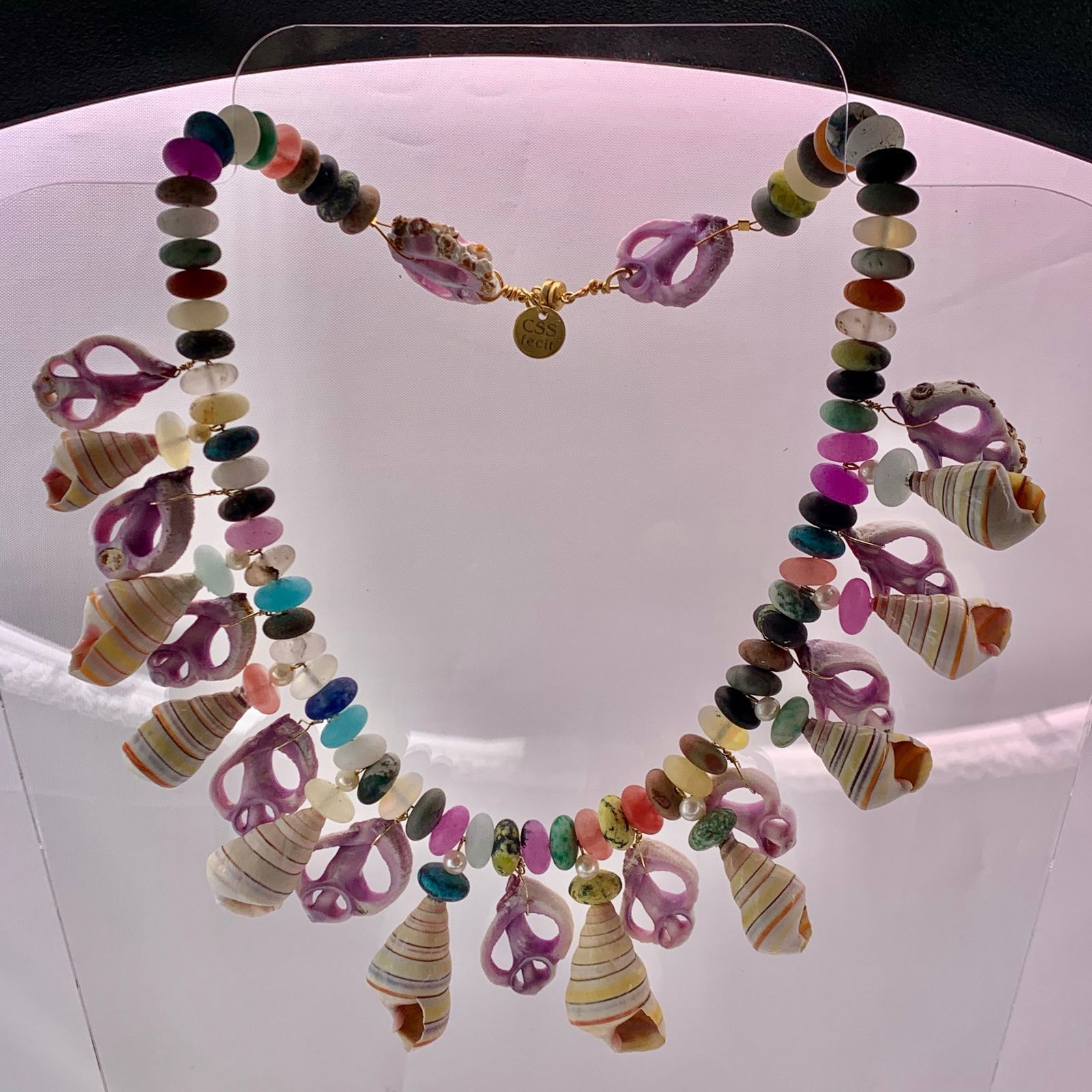 Shell and Pearl Necklace (1 of 6)