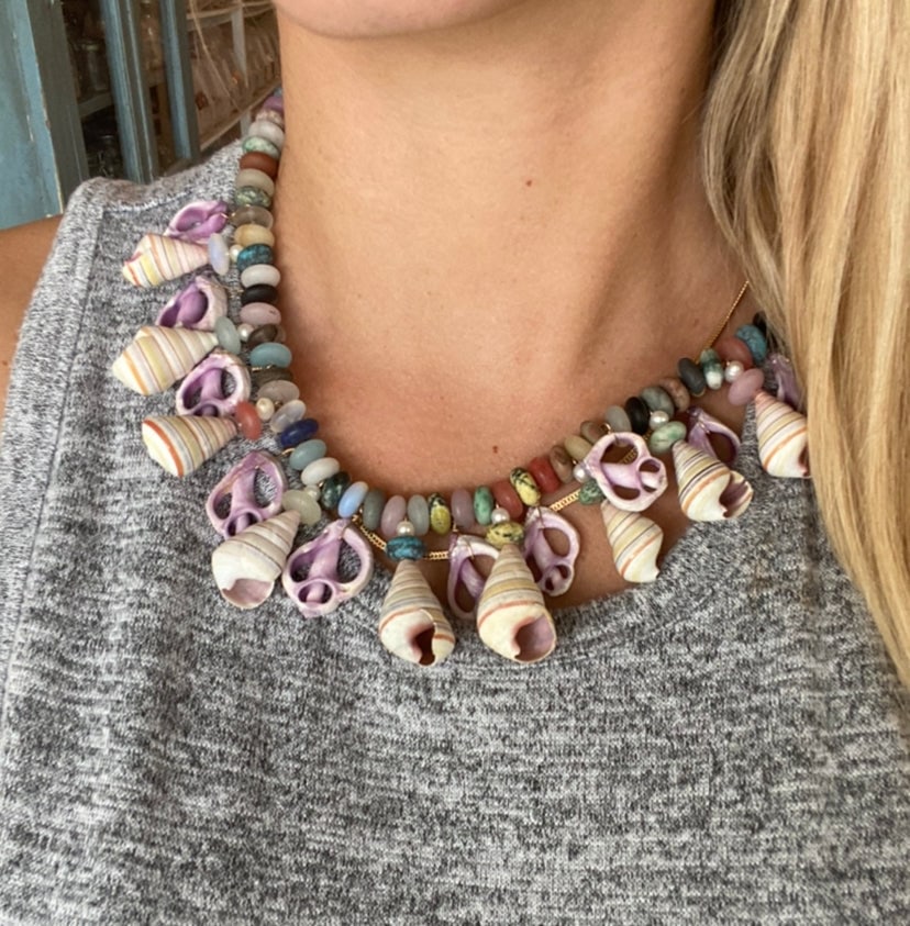 Summer Agate, Shell Necklace - 3