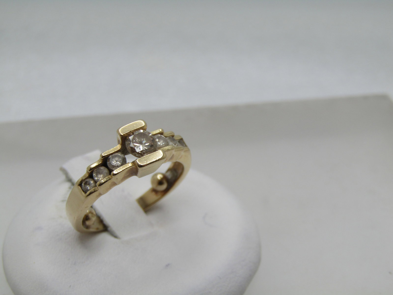 Vintage 14kt Diamond Ring, Sz. 5.5, 1970's-1980's, Engagement/Anniversary (1 of 7)