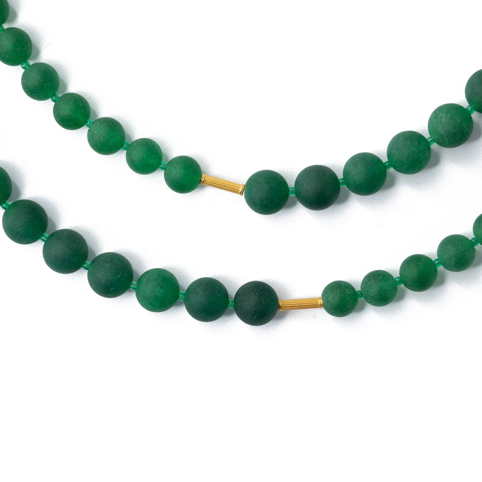 Deep Green Chalcedony Necklace - 6
