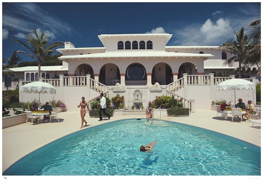 McMartin Villa 1977 - Slim Aarons Estate Stamped: 1977 (printed later) (1 of 20)