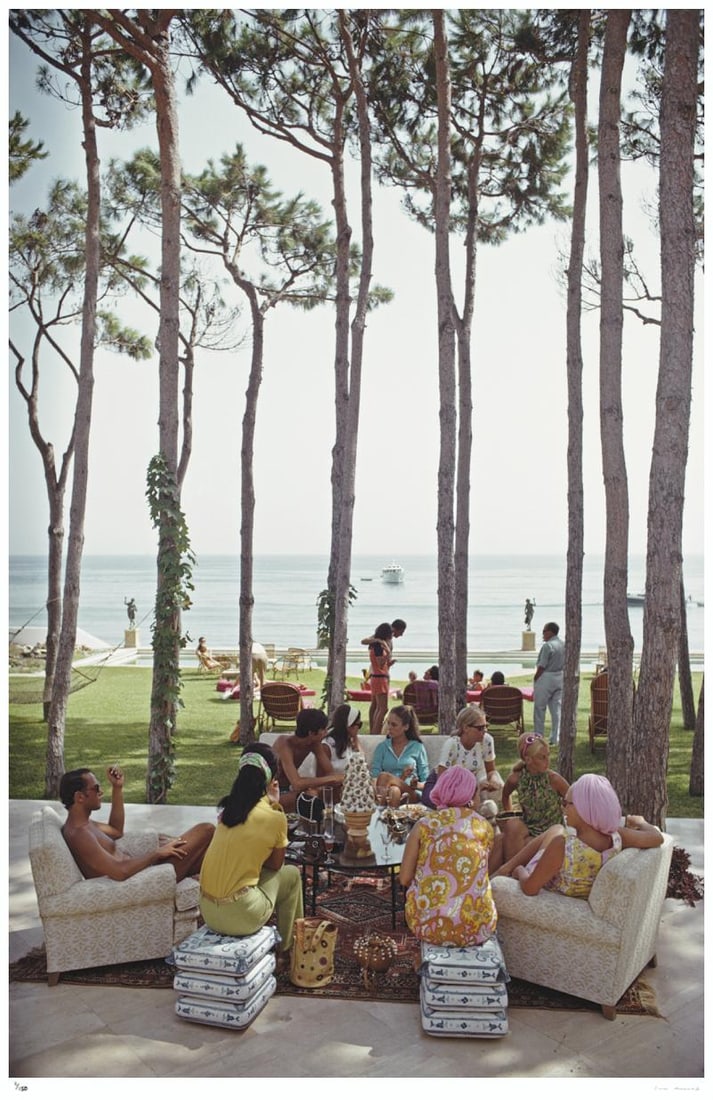 Marbella House Party 1967 - Slim Aarons Estate Stamped: 1967 (printed later) (1 of 20)