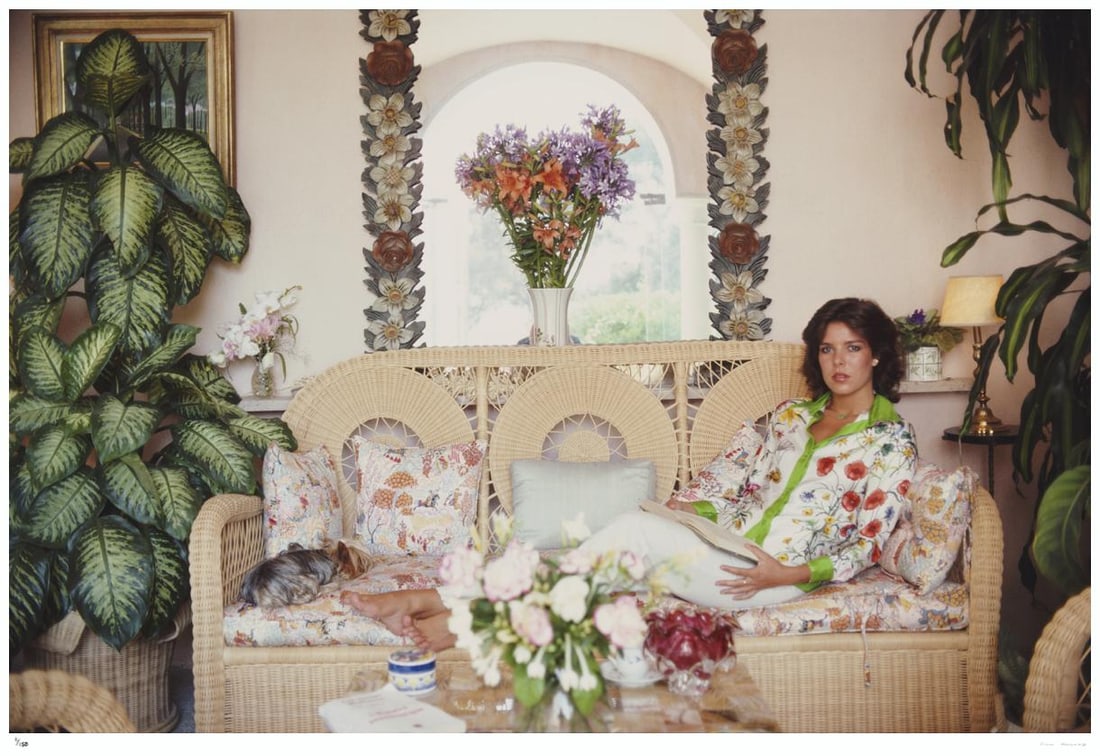 Princess Caroline Of Monaco 1981 - Slim Aarons Estate Stamped: 1981 (printed later): Title: Princess Caroline Of Monaco 1981 - Slim Aarons Estate Stamped: 1981 (printed later) Description: Princess Caroline Of Monaco 1981 - Slim Aarons Estate Stamped Princess Caroline of Monaco in the
