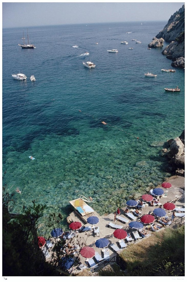 View From Il Pellicano 1991 - Slim Aarons Estate Stamped: 1991 (printed later) (1 of 20)