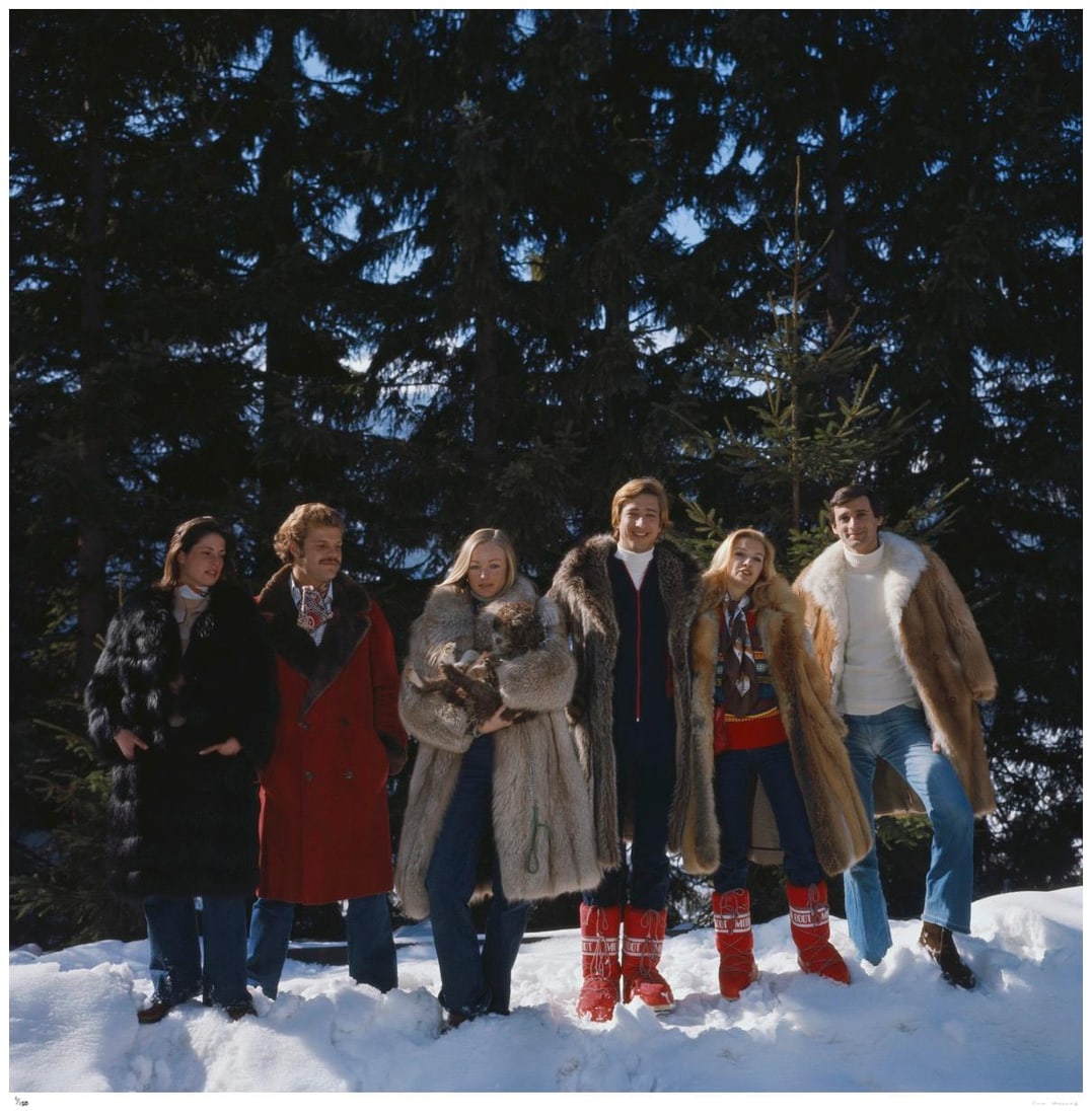 Guests At The Furstenberg Villa 1975 - Slim Aarons Estate Stamped: 1975 (printed later) (1 of 20)