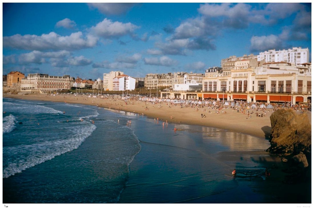 Biarritz Seafront 1962 - Slim Aarons Estate Stamped: 1962 (printed later) (1 of 20)