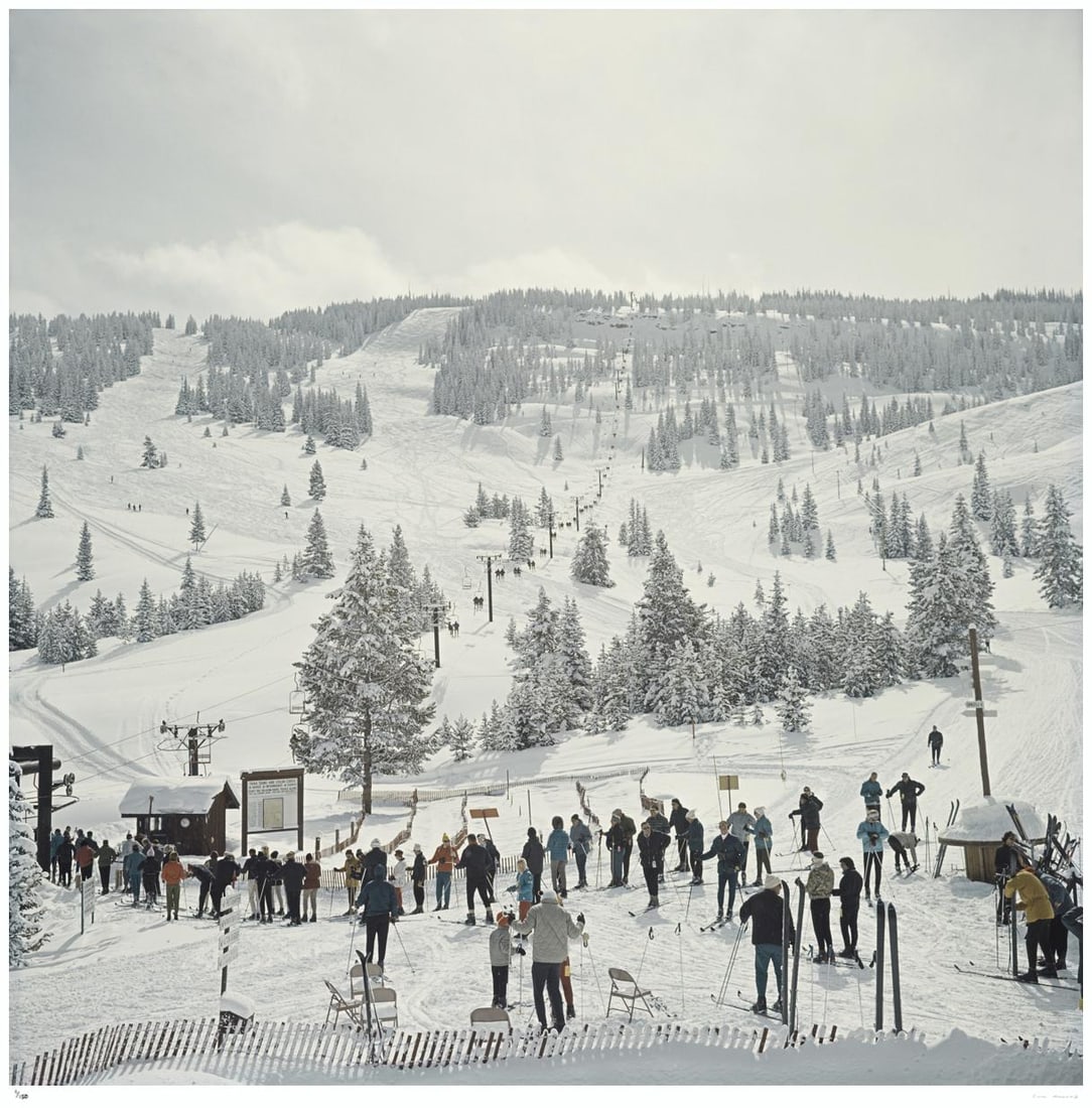Skiing in Vail 1964 - Slim Aarons Estate Stamped: 1964 (printed later) (1 of 20)