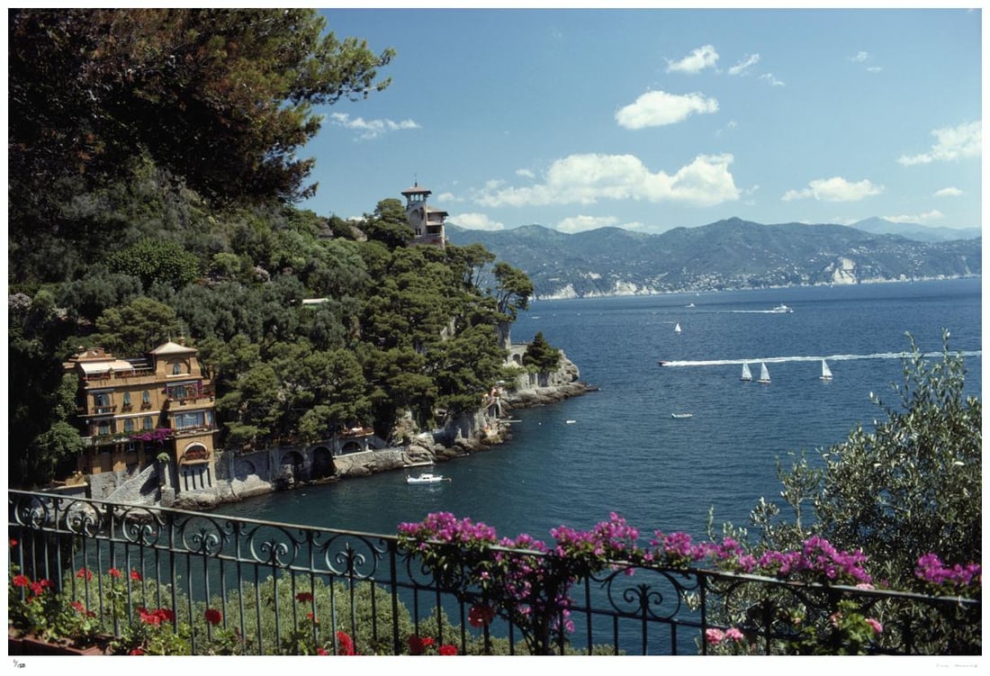 Ardissones House Portofino 1977 - Slim Aarons Estate Stamped: 1977 (printed later): Title: Ardissones House Portofino 1977 - Slim Aarons Estate Stamped: 1977 (printed later) Description: Ardissones House Portofino 1977 - Slim Aarons Estate Stamped Overlooking Ardissones House, on the