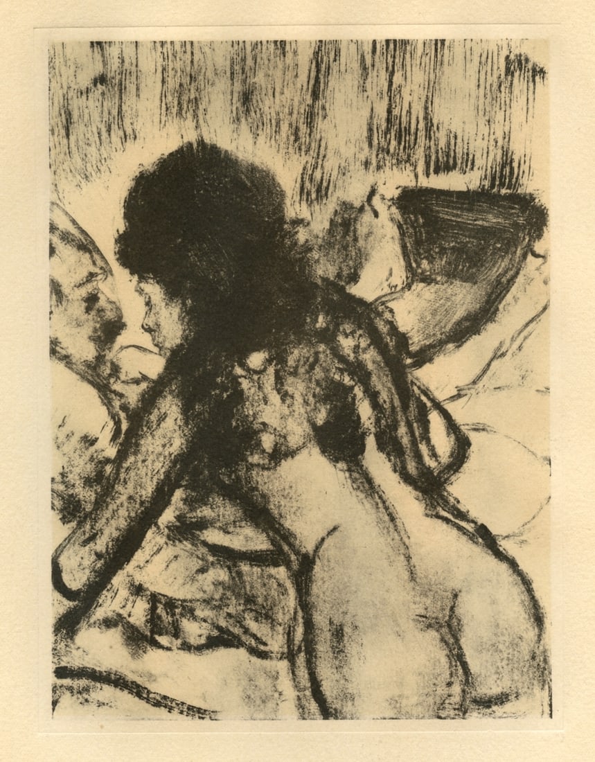 Edgar Degas monotype "Conversation"