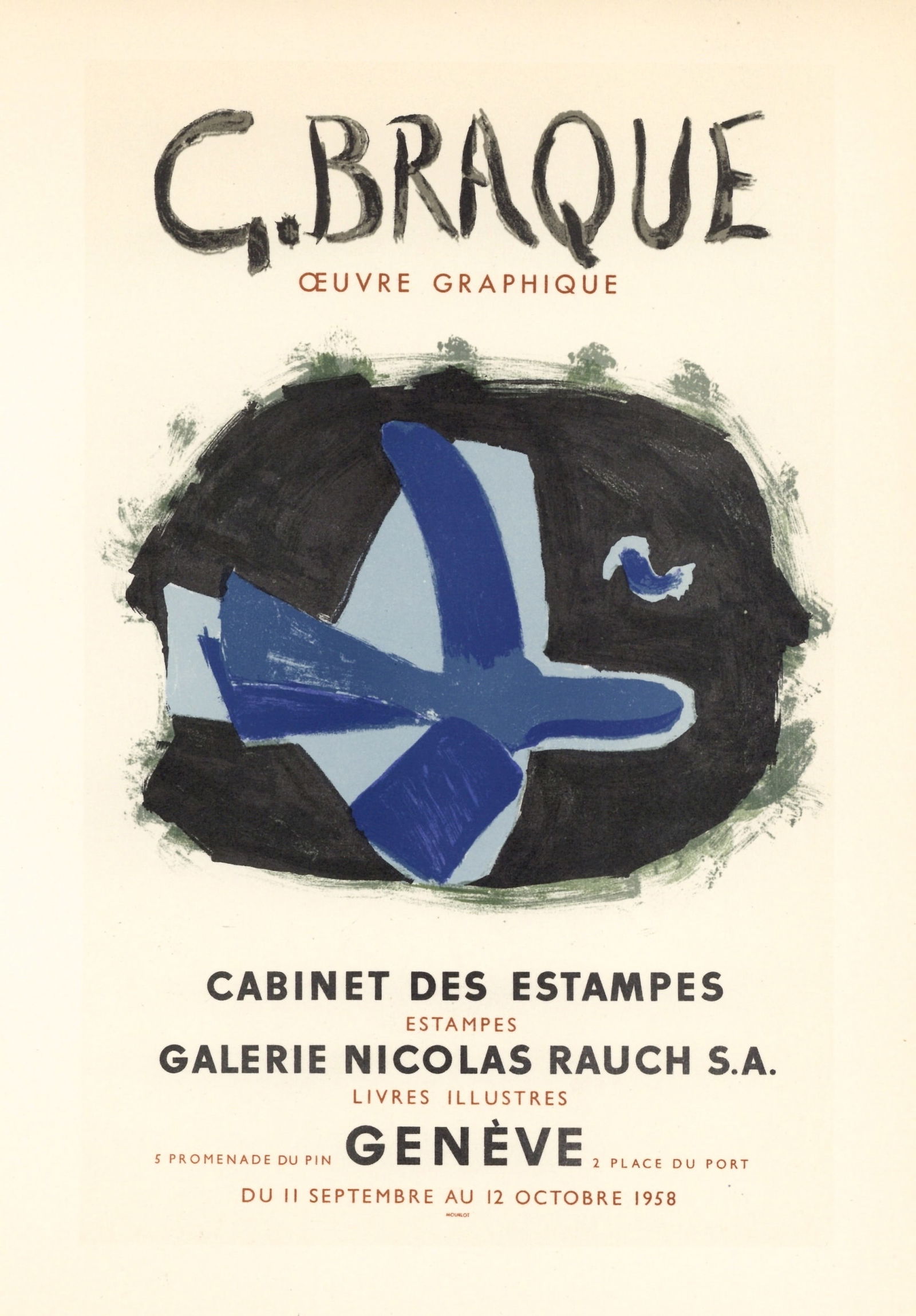 Georges Braque lithograph poster "Oeurve Graphique" (1 of 1)