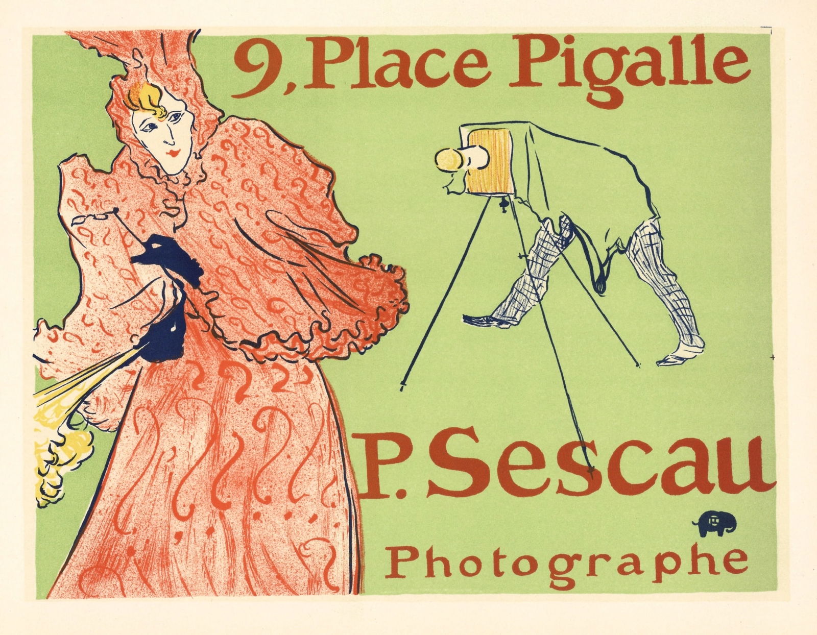 Toulouse-Lautrec lithograph poster "Sescau Photographe" (1 of 1)