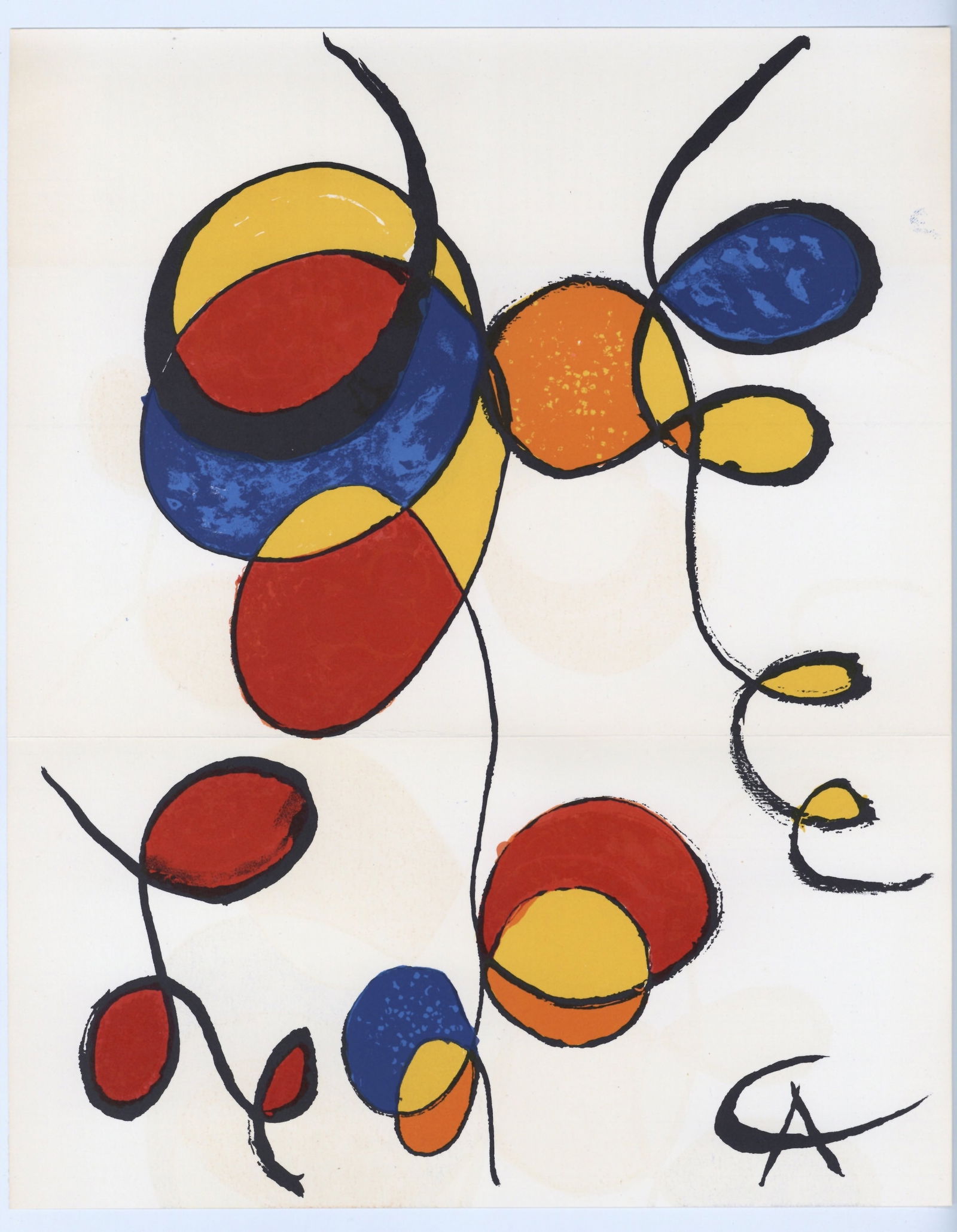 Alexander Calder original lithograph "Spirals" (1 of 1)