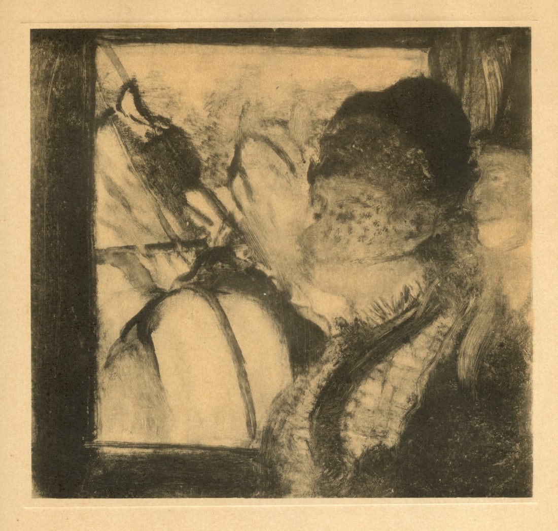 Edgar Degas monotype "Dans l'Omnibus" (1 of 1)
