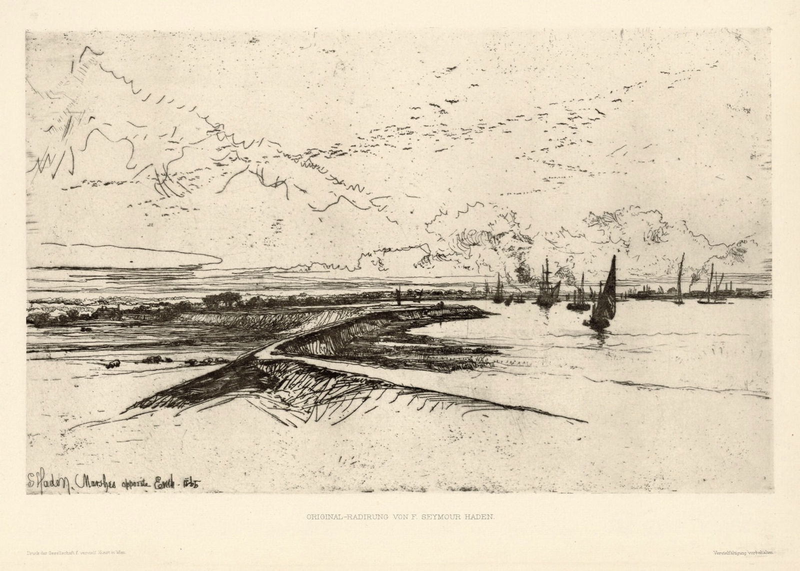 Seymour Haden "Erith Marshes" (1 of 1)